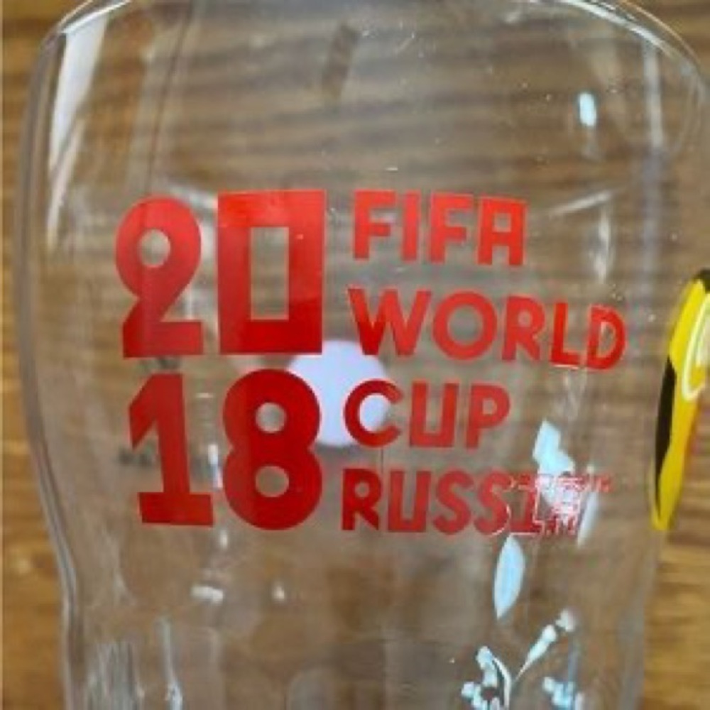 Clear Glass Pint with Red Logo Drinkware - Picture 2 of 7